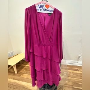 LONG SLEEVE TIERED DRESS - SIZE 12